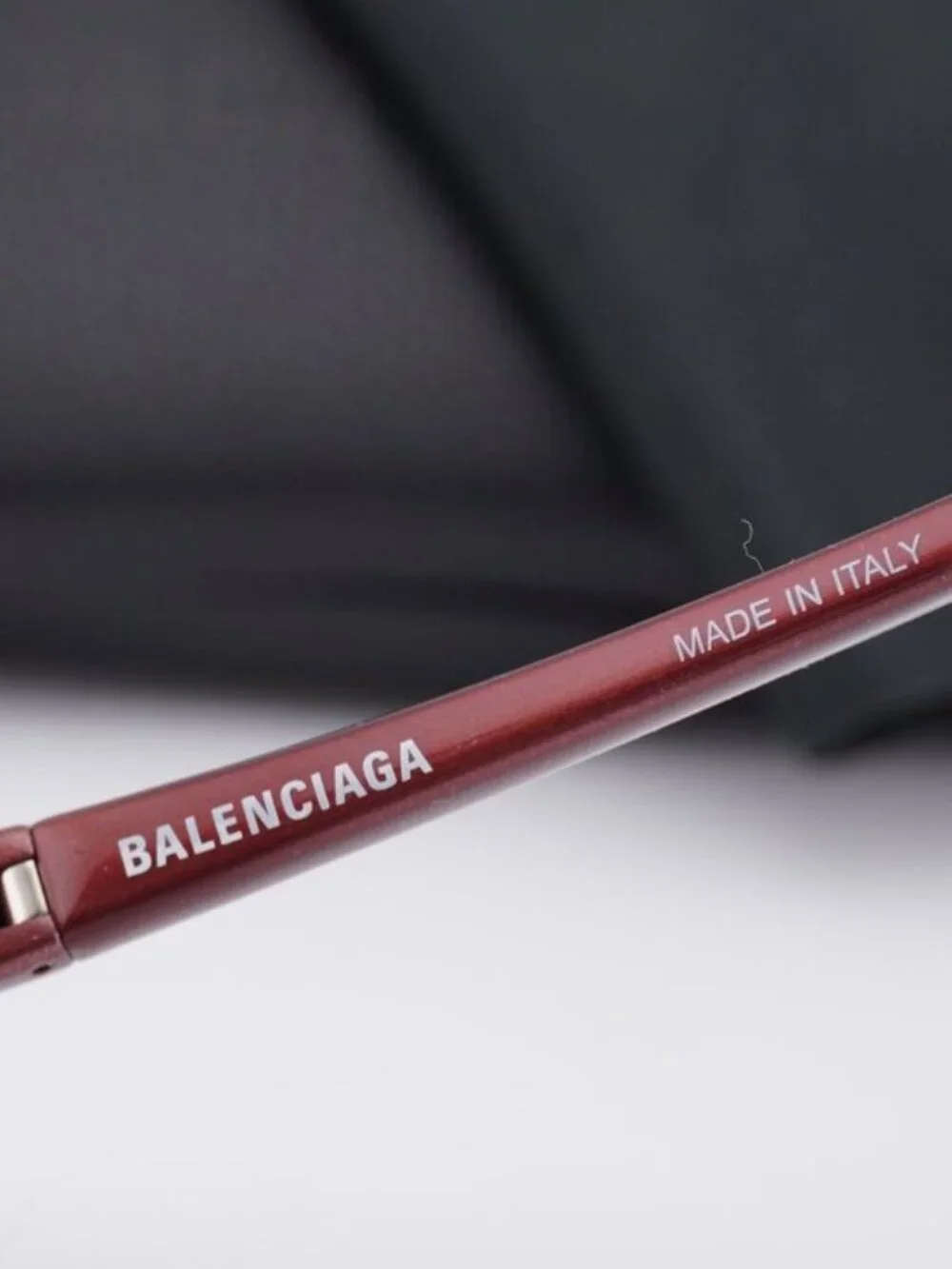 Balenciaga BB0229S 005 Unisex Oval Sunglasses - Bordeaux / Grey